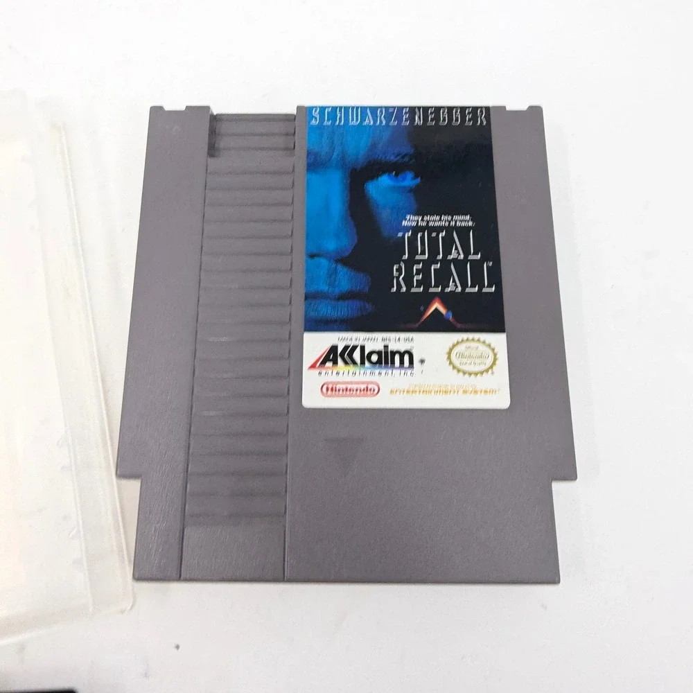 Total Recall Nintendo NES Game Cartridge Acclaim Schwarzenegger NES-L4-USA